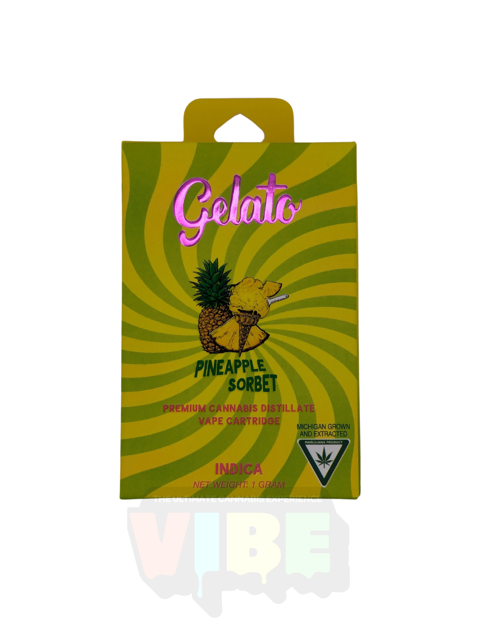 Photograph of product: Gelato | Pineapple Sorbet Vape Cart | REC
