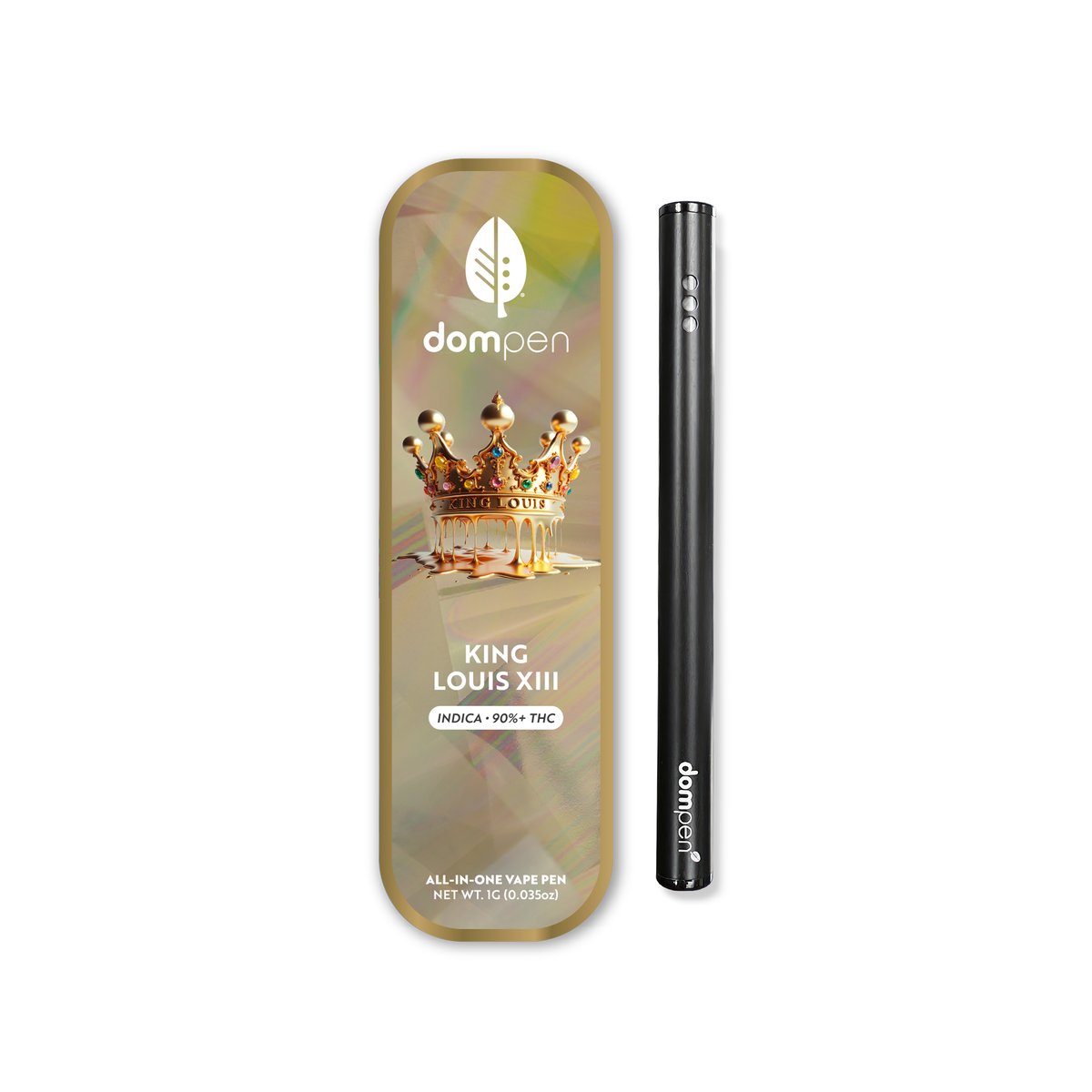 Photograph of product: King Louis XIII: Disposable TH-oui Vape (1g)  Dompen