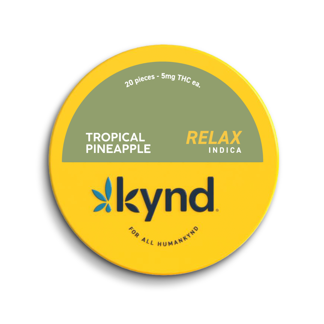 Photograph of product: Relax Tropical Pineapple Gummies 20pk