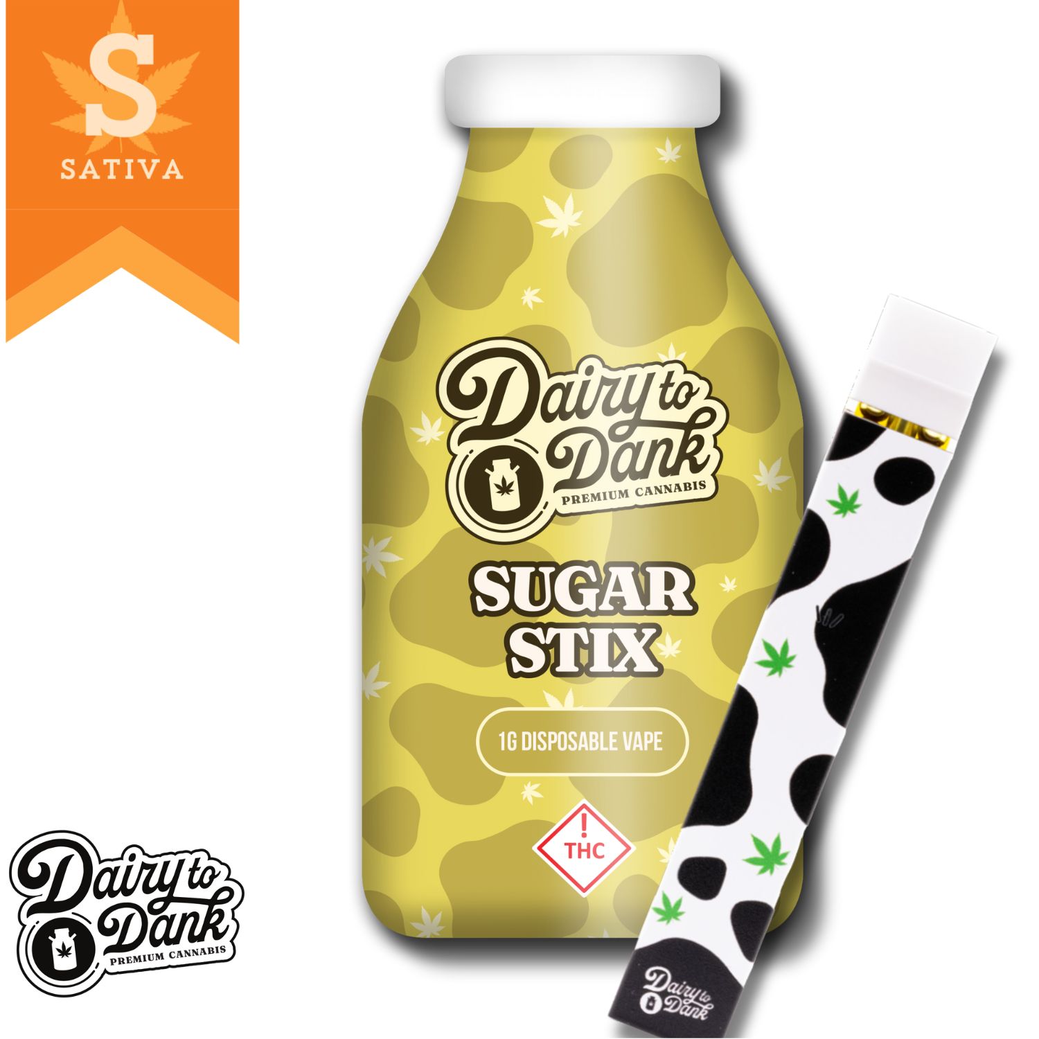 Photograph of product: D2D | Vaporizer | Sugar Stix 1.0g | 1pk | Donny Burger | 1ml