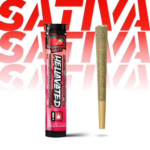 Photograph of product: Hellavated > Infused Pre Roll > Strawberry Haze