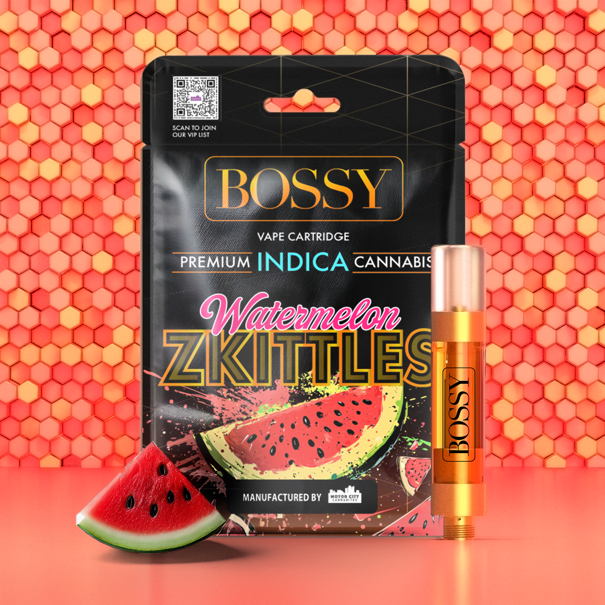Photograph of product: Bossy - 1G Vape - Watermelon Freeze