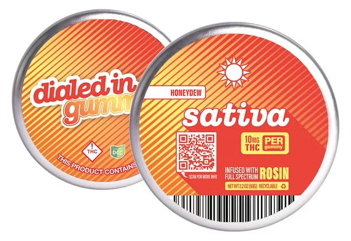 Photograph of product: Honeydew 100mg Rosin Gummies (S) [10pk] - 
