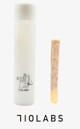 Photograph of product: 710 Labs Banana Rickscotti + R&B Infused Joint F x 0.5gH 2g