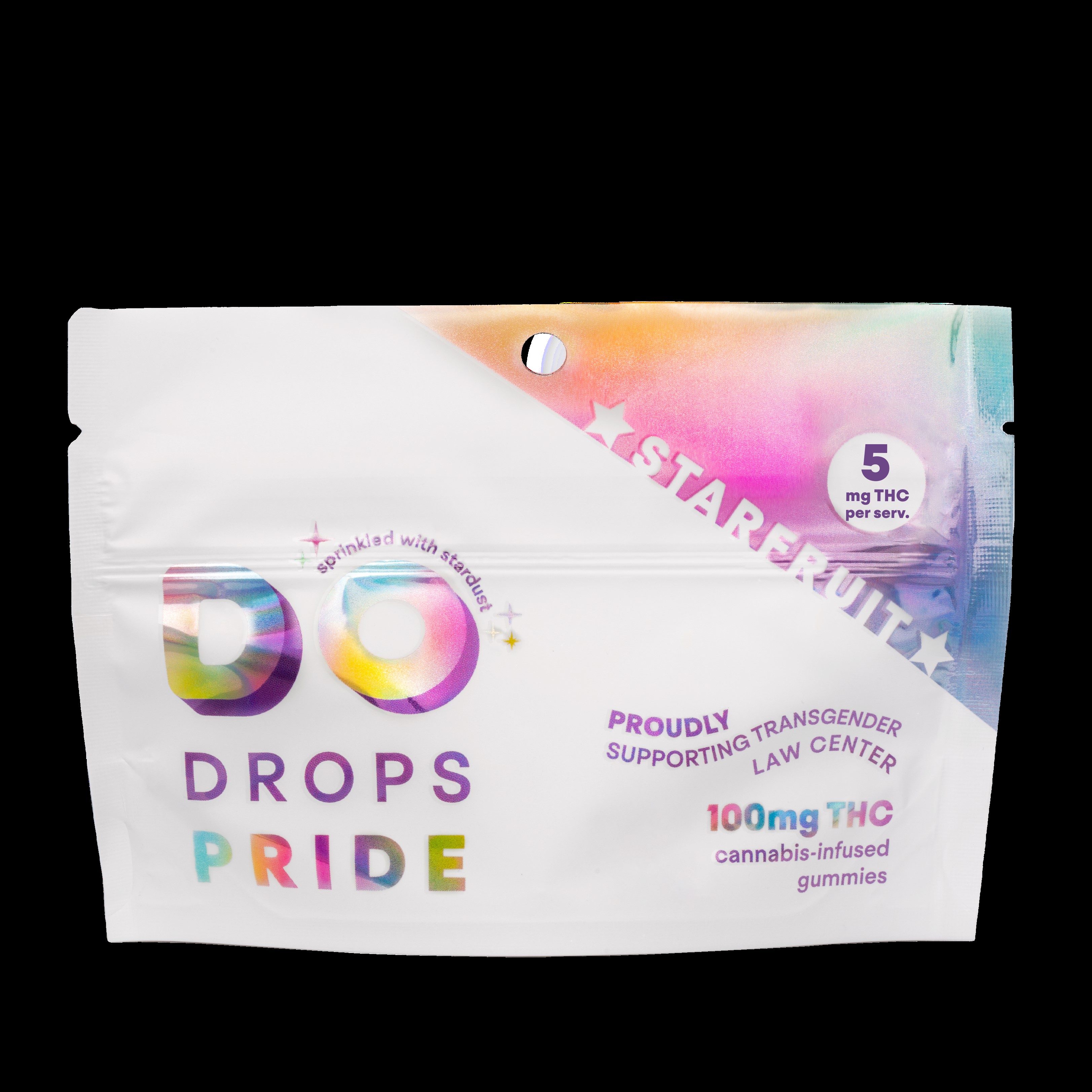 Photograph of product: Pride Starfruit Gummies 100mg 10pk