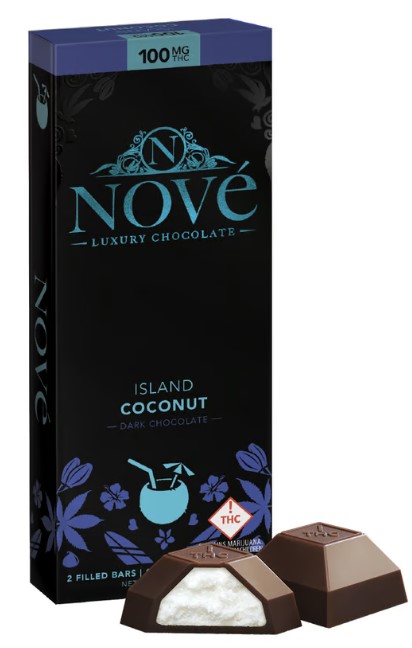 Photograph of product: Island Coconut Dark Chocolate