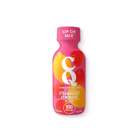Photograph of Product: CQ Drink Enhancer Syrup 100MG Beverage Strawberry Lemonade