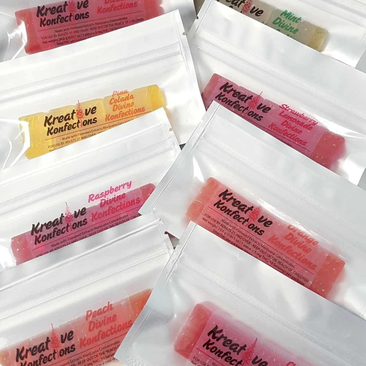 Photograph of product: Watermelon 1:1 (100mg) Oui'd Divine 10pk