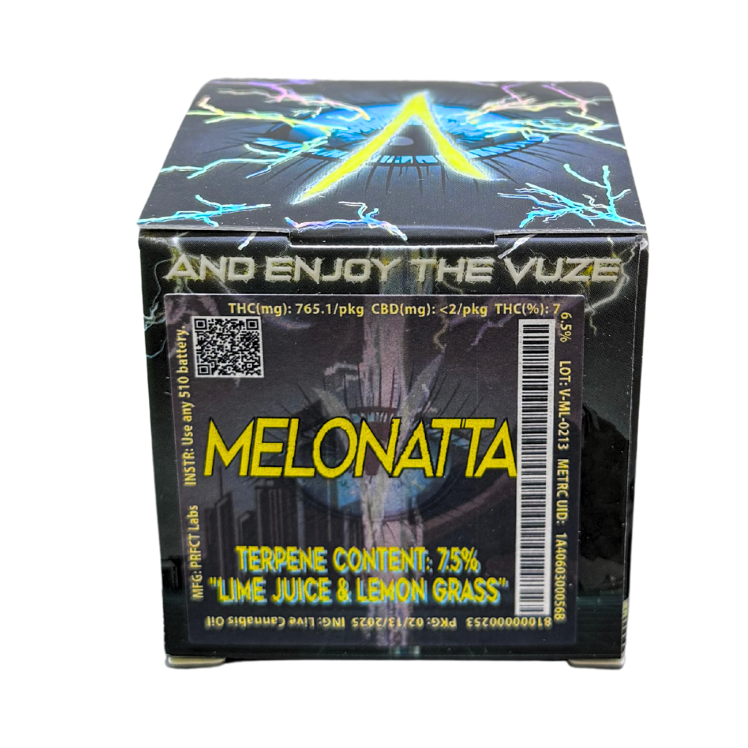 Photograph of product: MELONATTA LIVE RESIN CARTRIDGE