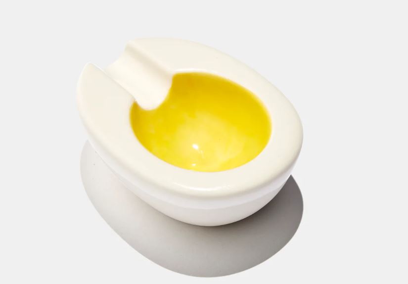 Photograph of product: Edie Parker | Hard-Boiled Egg Ashtray