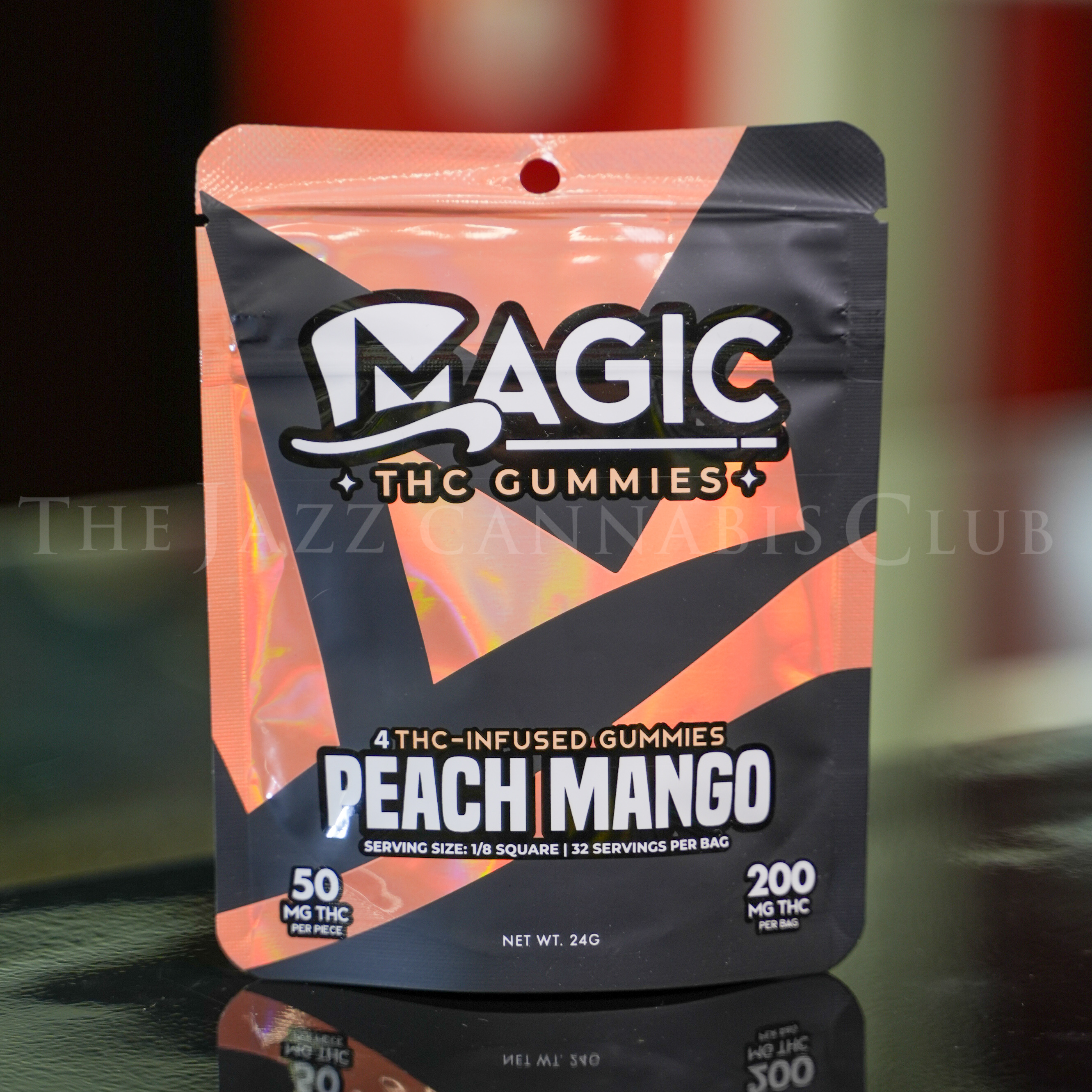 Photograph of product: Magic - Peach Mango 200mg Gummies