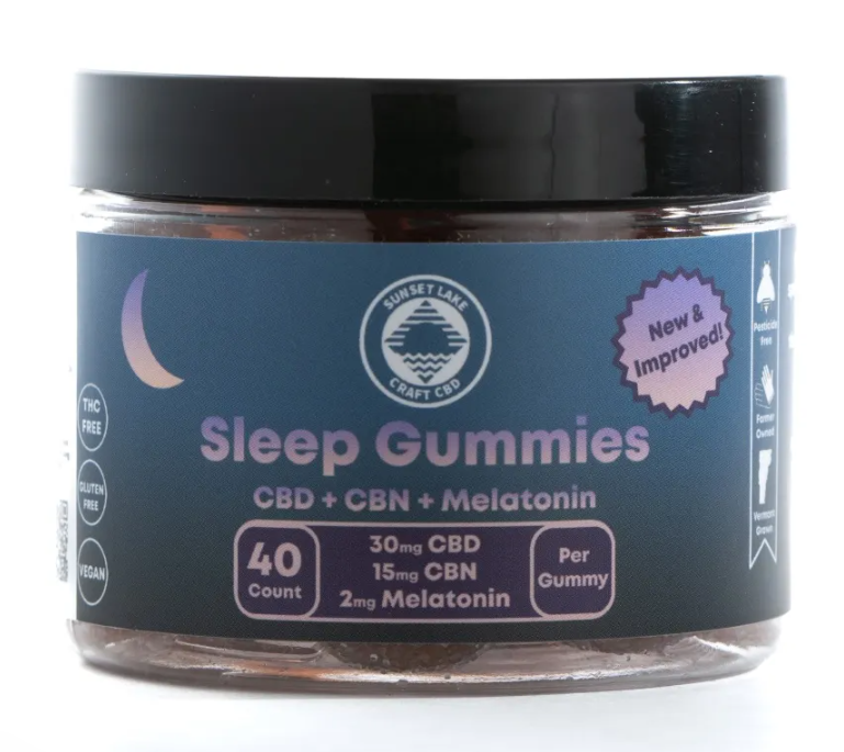Photograph of product: SL CBD | Sleep Gummies 40pk | CBD CBN + Melatonin