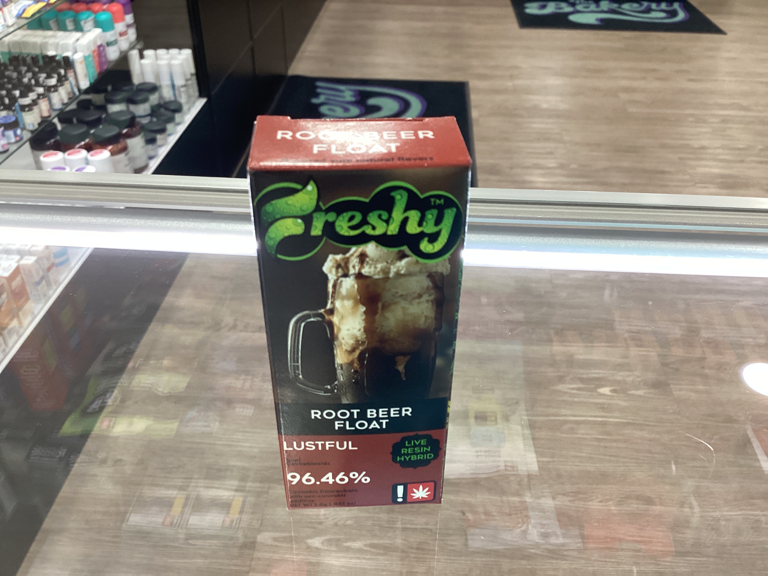 Photograph of product: Freshy Root Beer Flavored Live Resin Cartridge
