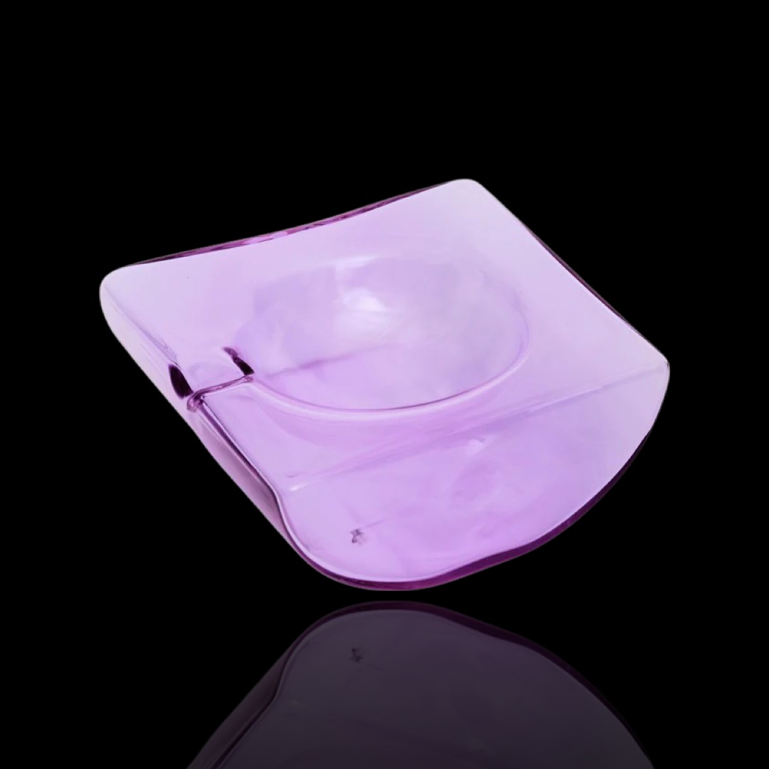 Photograph of product: Lilac Half Circle Ashtray
