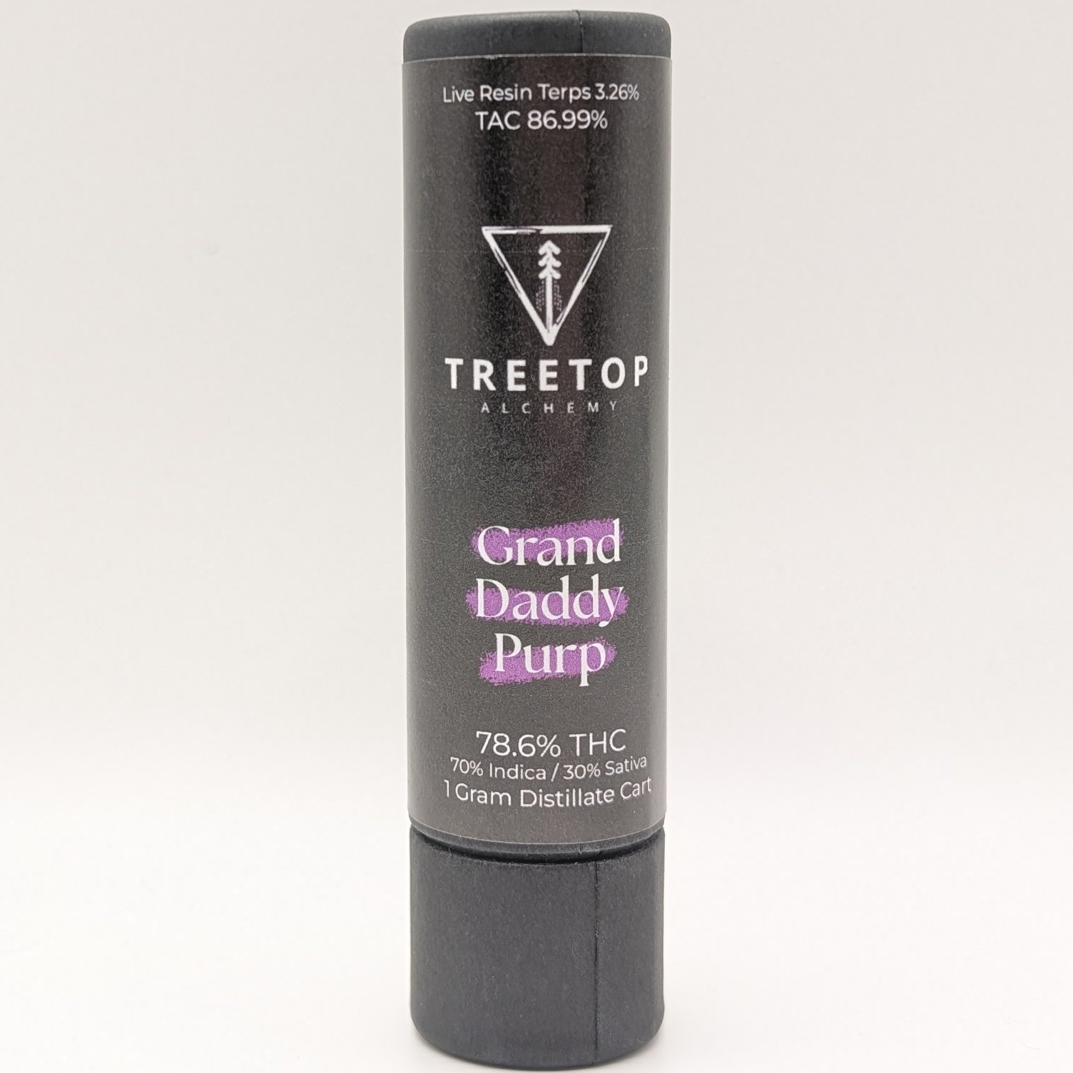 Photograph of product: Grand Daddy Purp 1g Cart