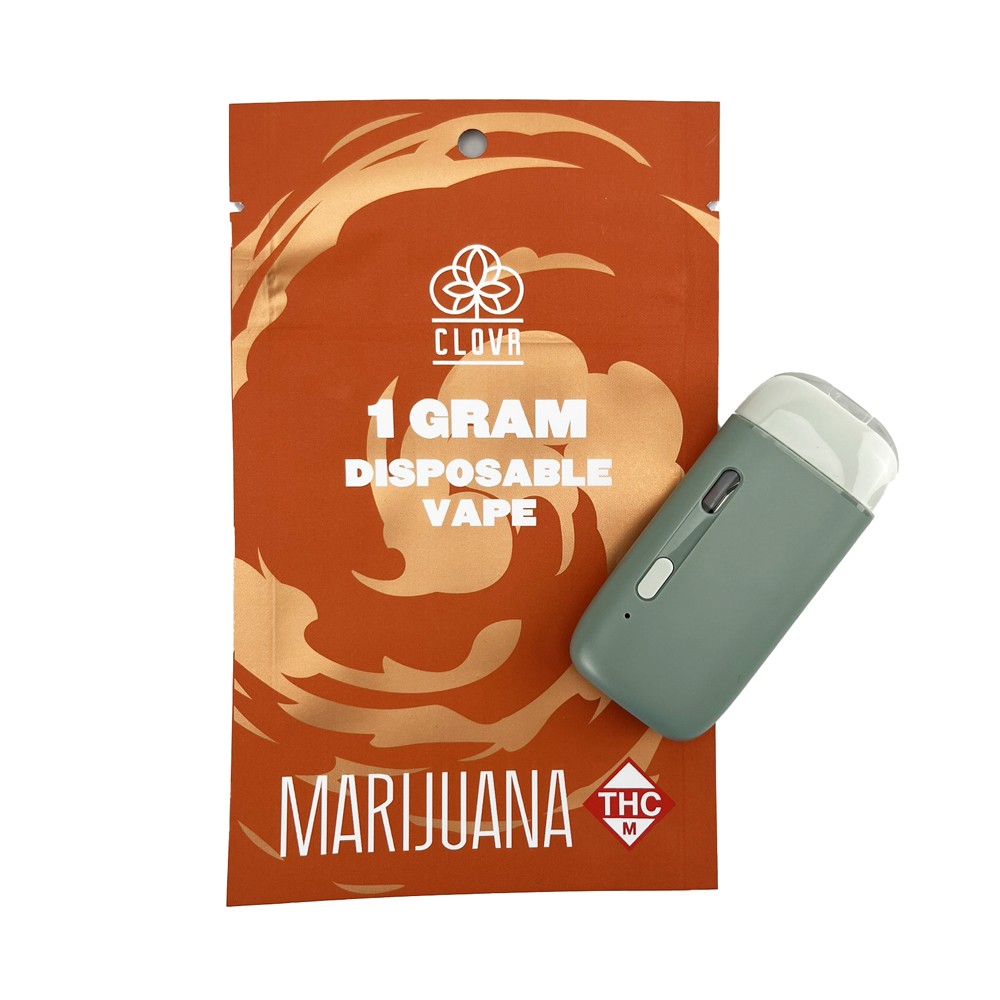 Photograph of product: CLOVR - Disposable Vape Pen - 1g - Distillate - Blue Cheese