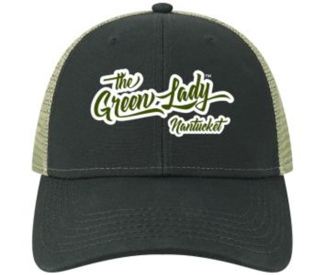 Photograph of product: Green Lady Trucker Hat - Black/Olive
