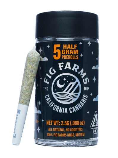 Photograph of product: Blue Face Rainbow Belts 5 Pack Pre-Rolls | 2.5g