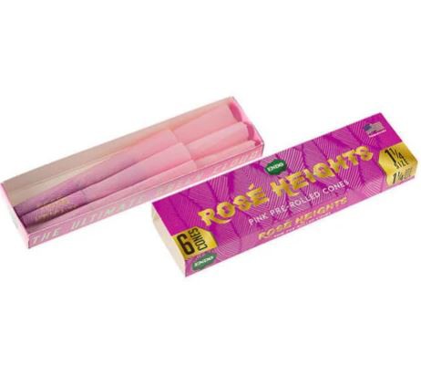 Photograph of product: Pink Pre-Rolled Cones | 1 1/4" | 6 Pack