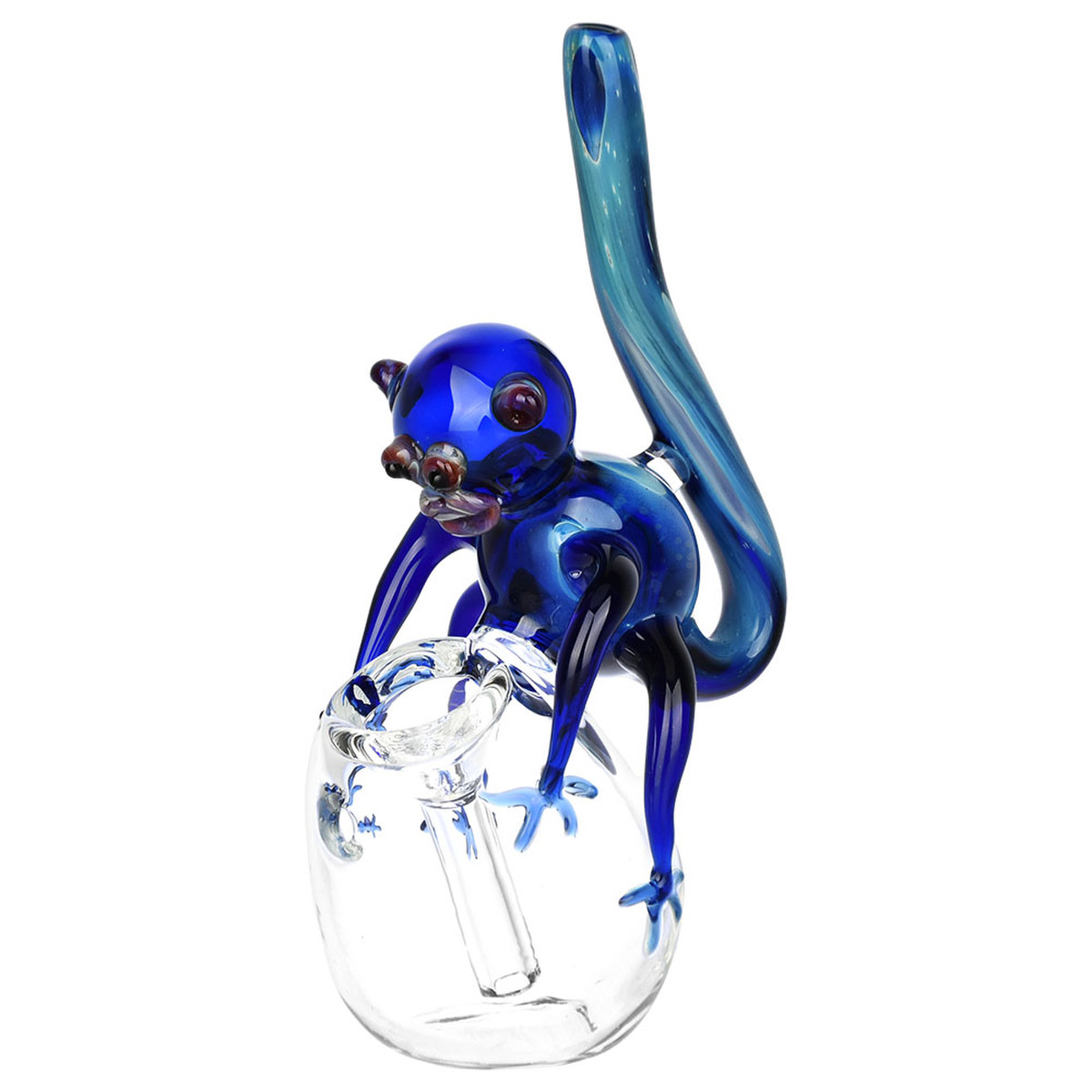 Photograph of product: Blue Monkey Bubbler Pipe | 5.75"
