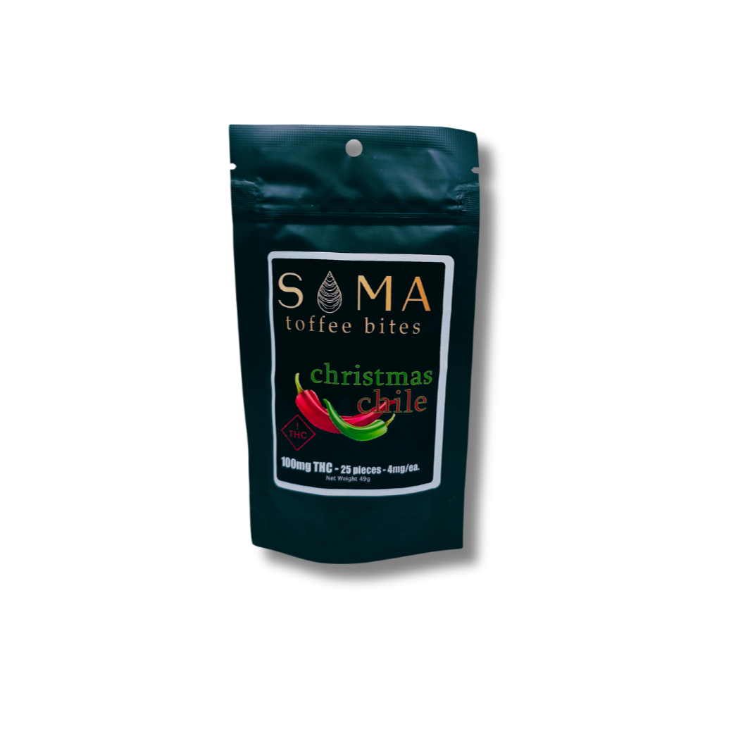 Photograph of product: Soma-Christmas Chile Toffee 100mg