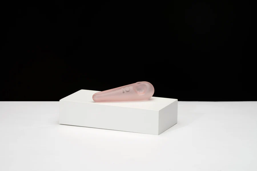 Photograph of product: Ongrok | Glass Spoon Shaped Pipe | Frosted Grey