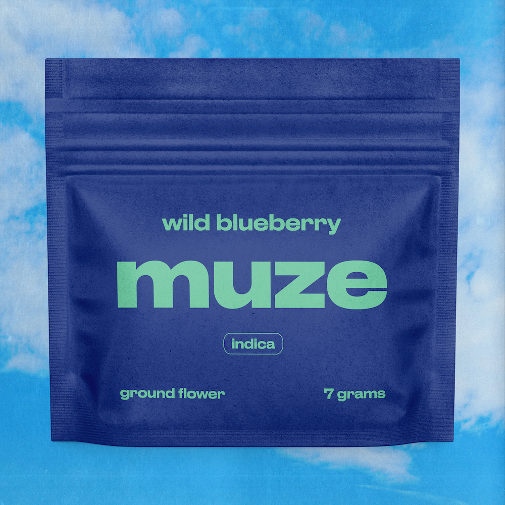 Photograph of product: muze - Flavored Ground Flower 7g - Wild Blueberry