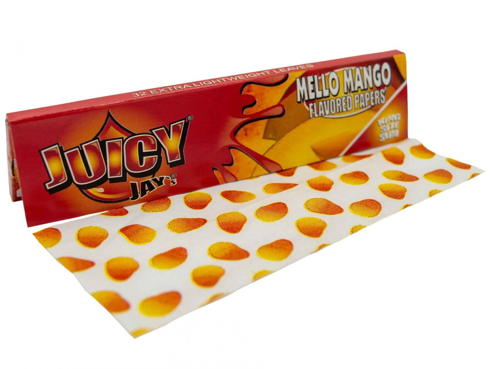 Photograph of product: Juicy Jay's Mello Mango 1 1/4 Rolling Papers