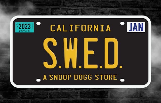 Photograph of product: S.W.E.D. License Plate - 