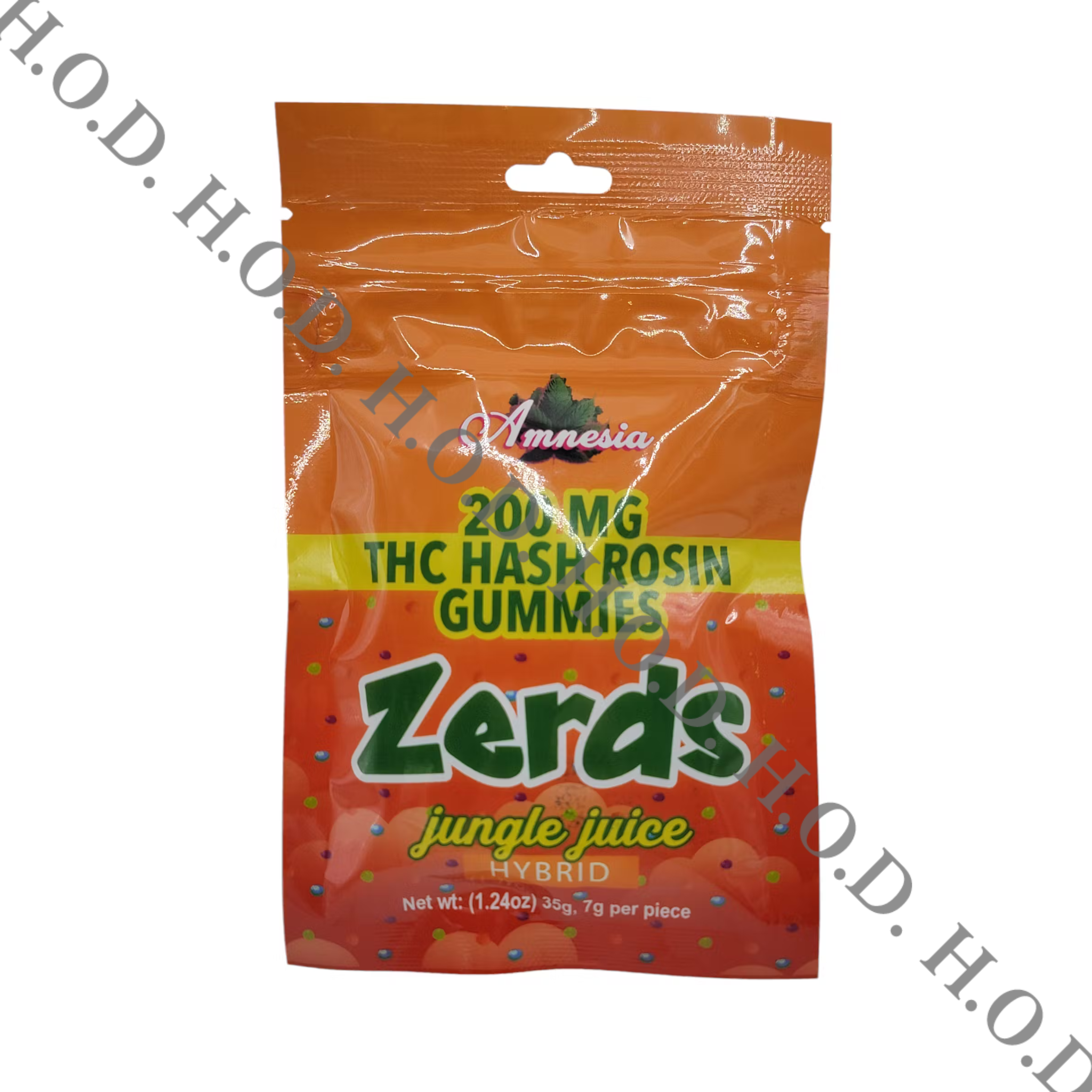 Photograph of product: Amnesia Jungle Juice au chocolat Rosin Gummies 200mg