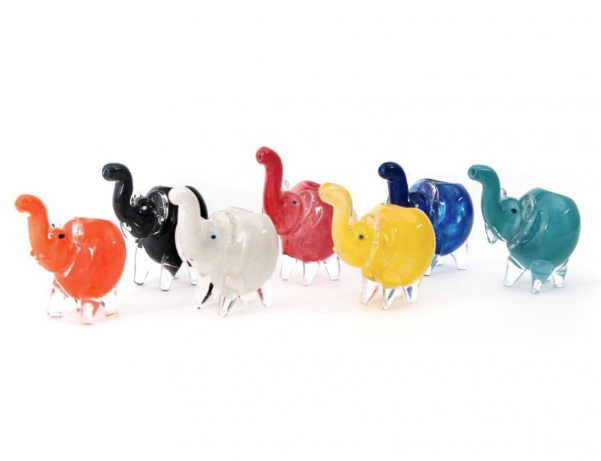 Photograph of product: Glass Bowl | Elephant Hand Pipe 4in