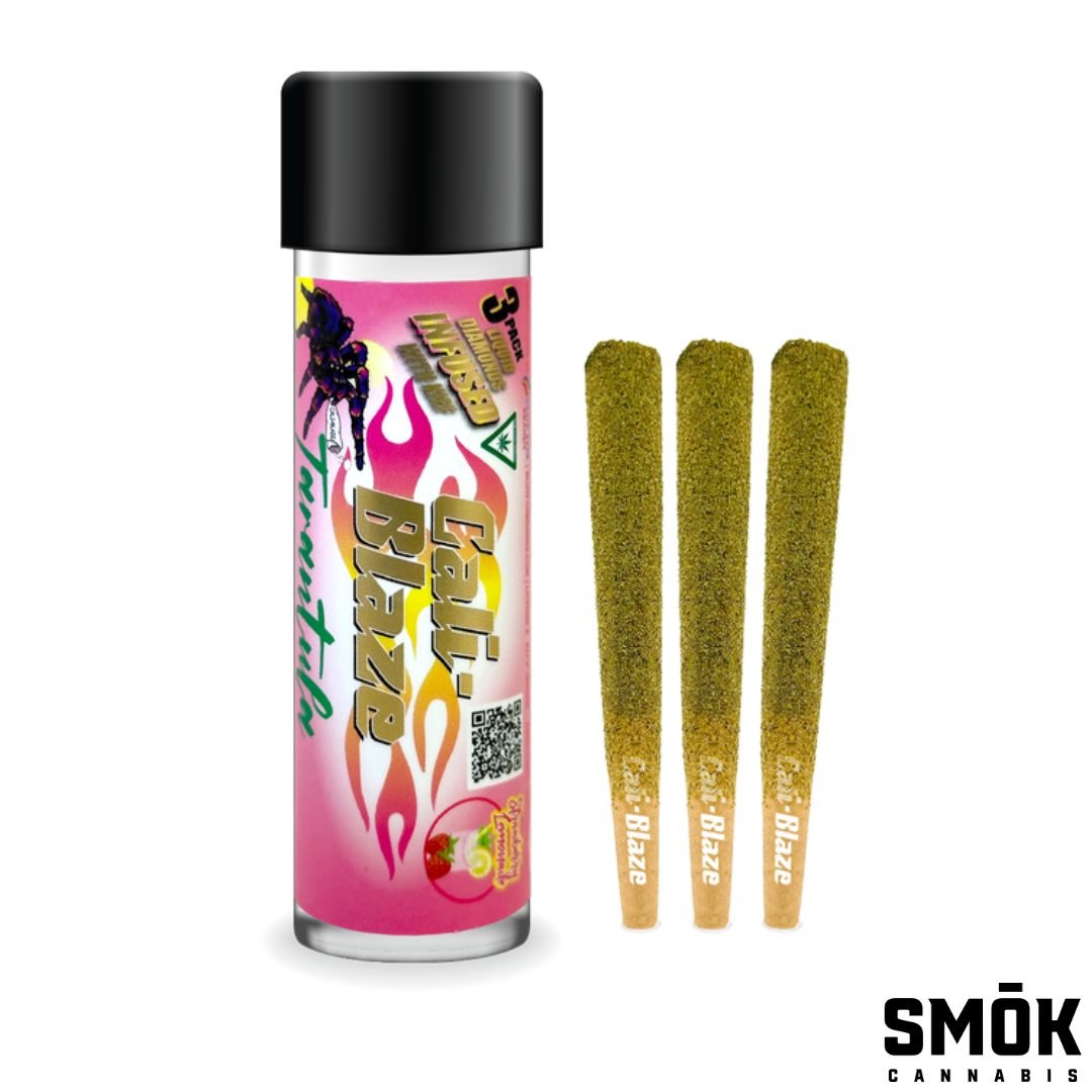 Photograph of product: Cali Blaze Infused Tarantula 3pk Strawberry