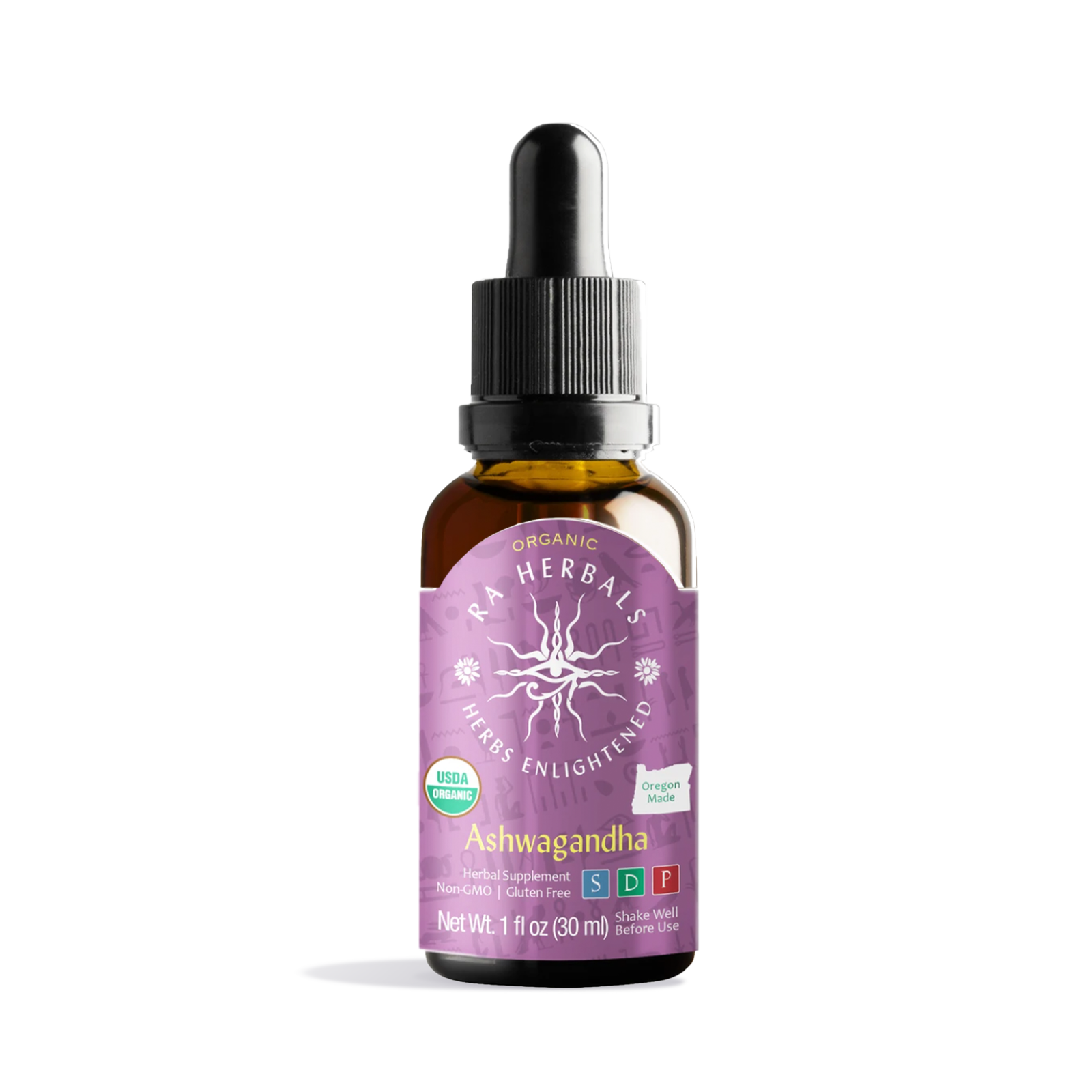 Photograph of product: Ra Herbals Certified Organic Ashwagandha Tincture