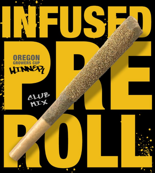 Photograph of product: Concrete Jungle - CLUB MIX: BLACK MAPLE x BLUEBERRY PANCAKES x POWDERED SUGAR - Infused Preroll - (1g) - H