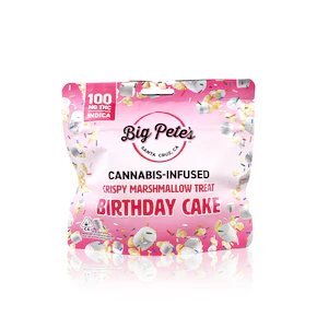 Photograph of product: Big Pete's | Crispy MM Treat 100mg | I | Birthday Cake