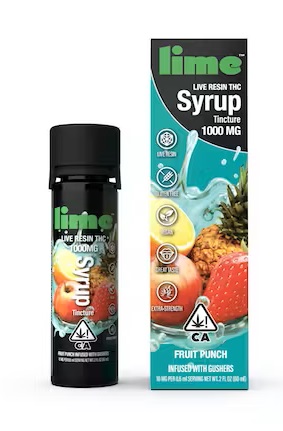 Photograph of product: Lime - Fruit Punch Live Resin Syrup 1000mg