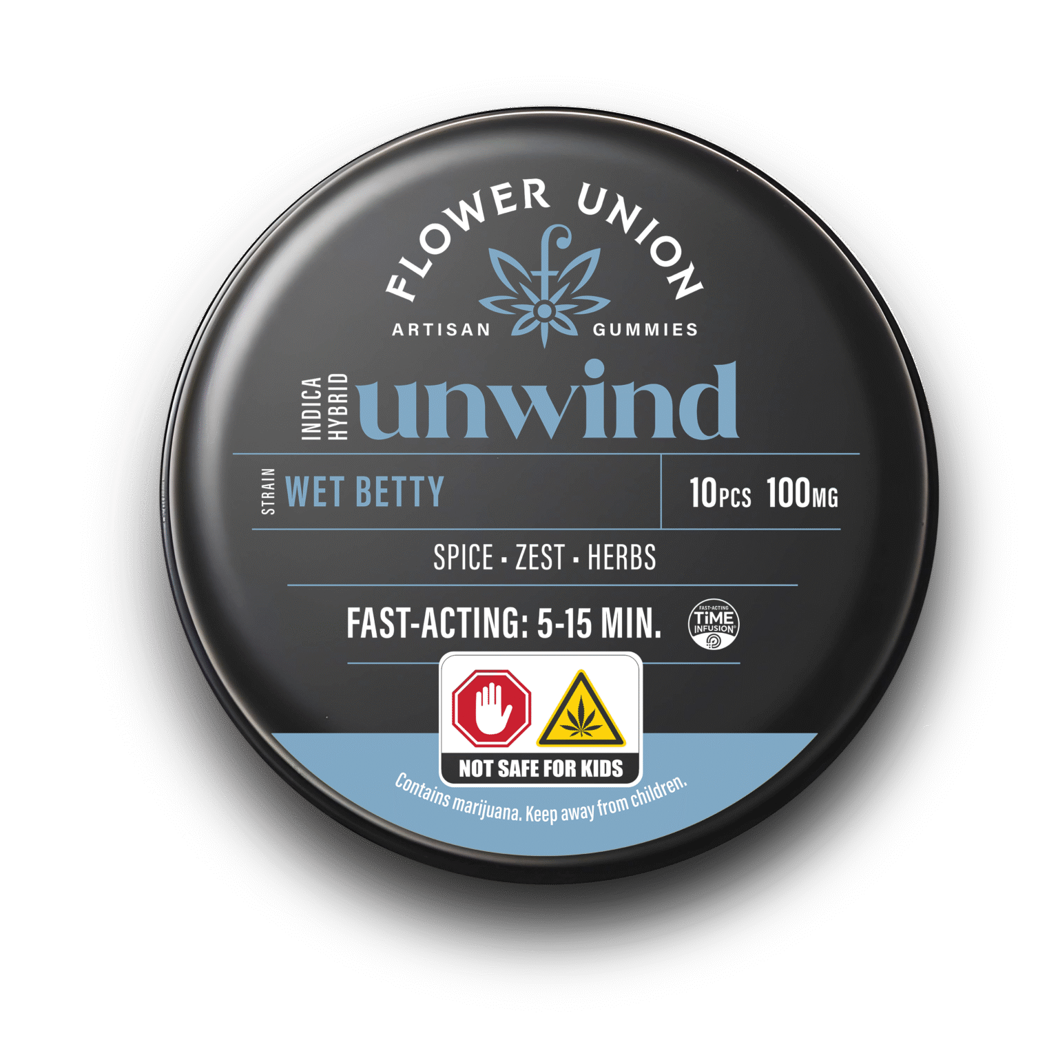 Photograph of product: Wet Betty | Unwind Gummies 100mg