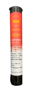 Photograph of product: Dragonfly  | LA Kush Cake Live Resin Infused Pre-Roll