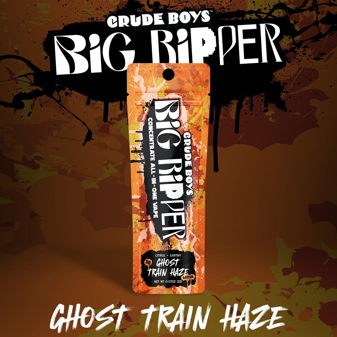 Photograph of product: Crude Boys | Ghost Train Haze Disposable NEW | 2.0g