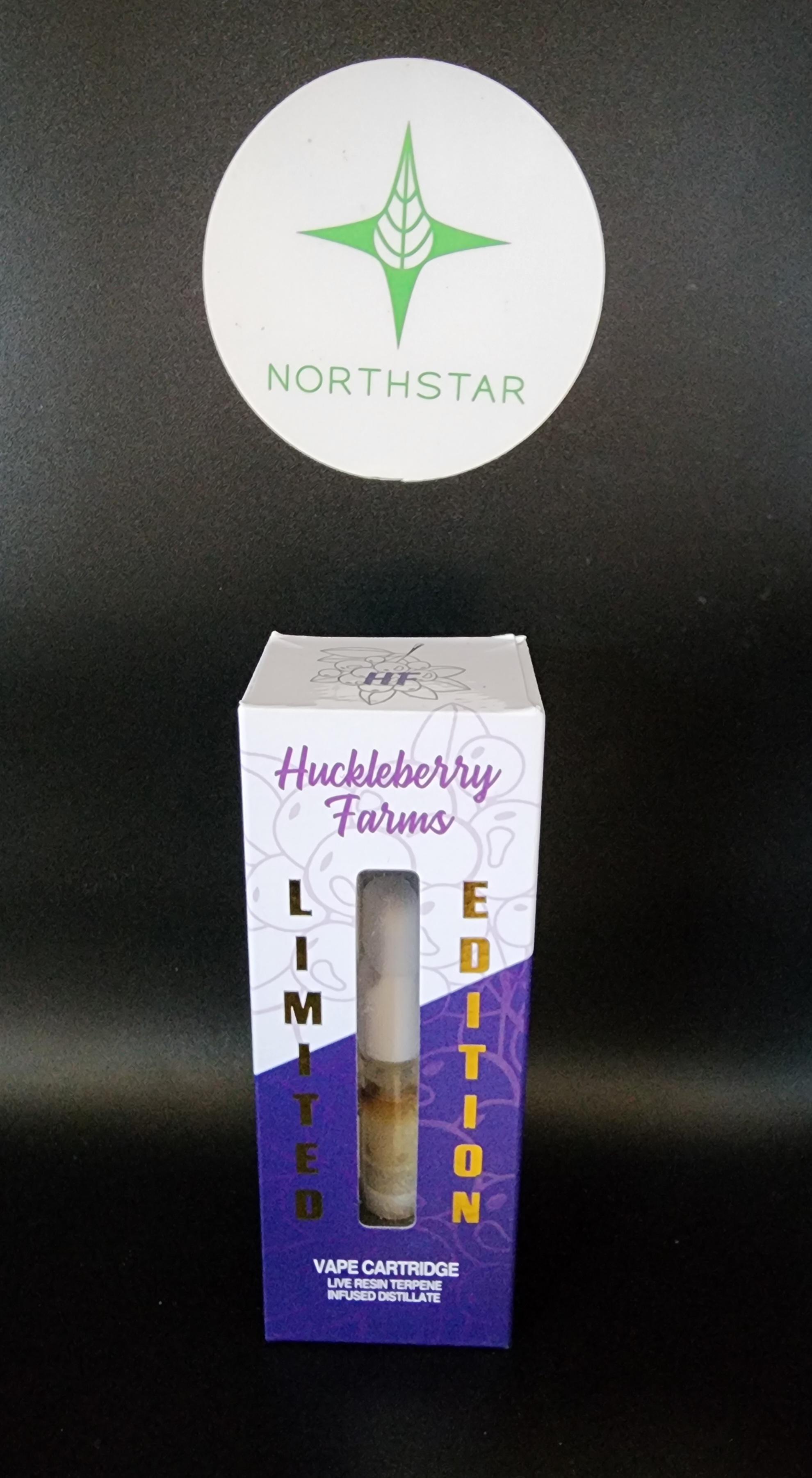 Photograph of product: .5g Vape Cart - Ecto Breath - Huckleberry Farms