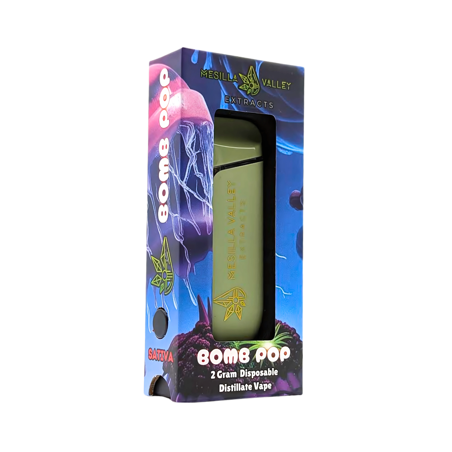 Photograph of product: Mesilla Valley Disposable Vape- Bomb Pop