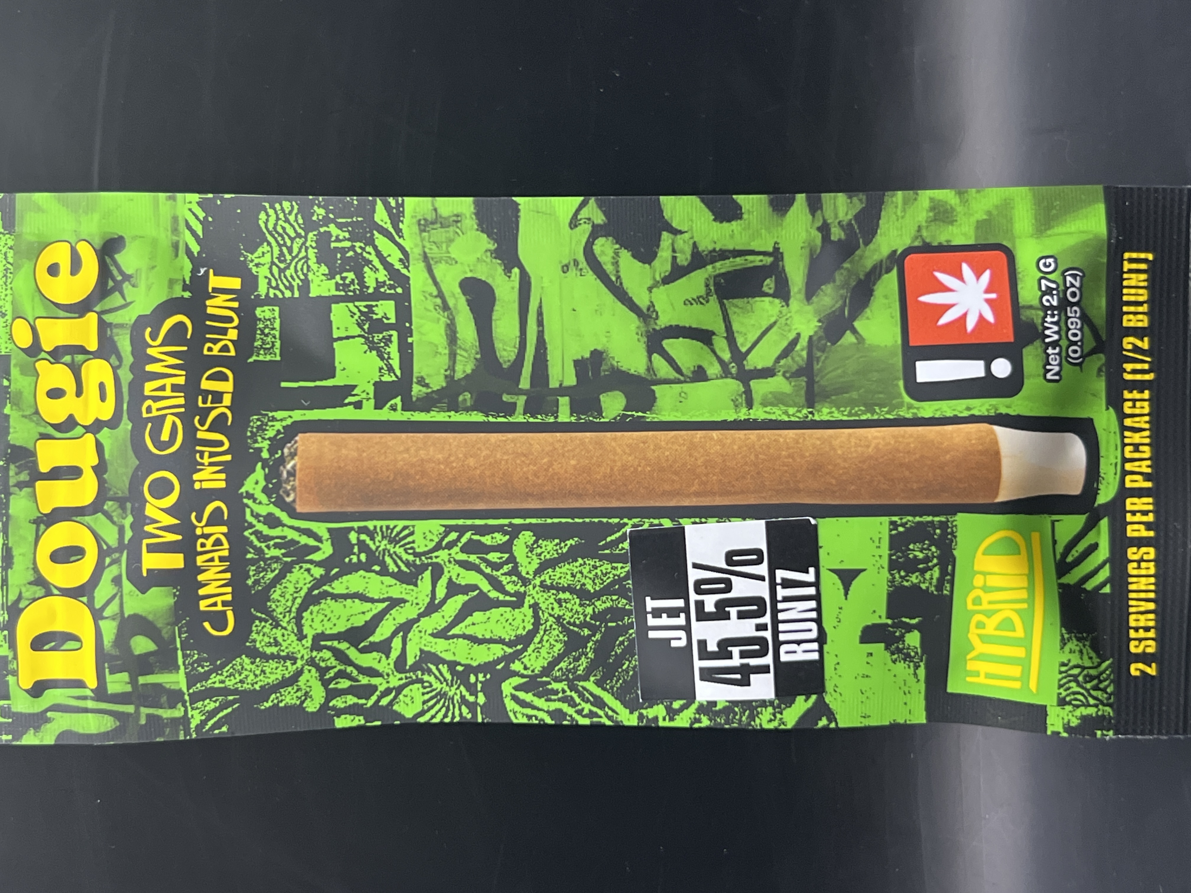 Photograph of product: Dougie Jet Runtz Infused Blunt