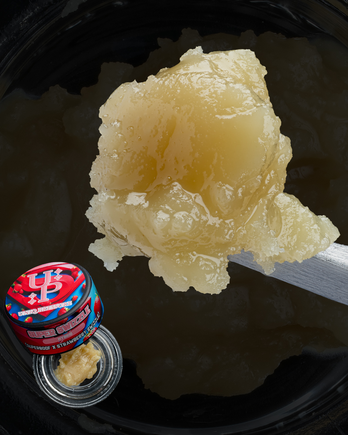 Photograph of product: Uniq Pressure - Super Swizz Live Rosin 1g