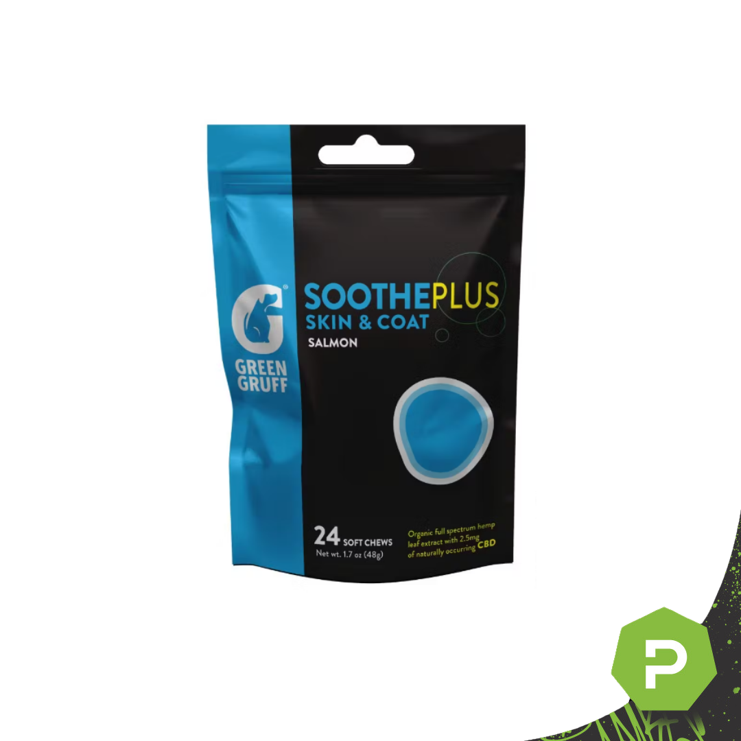 Photograph of product: Green Gruff | 24 ct. | Soothe Plus CBD Dog Treats