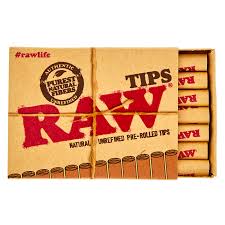 Photograph of product: RAW | PRE-ROLLED TIPS | 21-PK