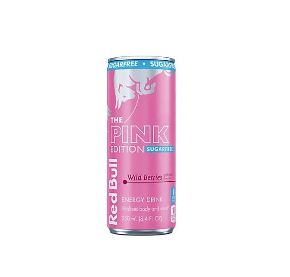 Photograph of product: Pink Edition Sugar-Free Wild Berries 8.4oz Energy Drink