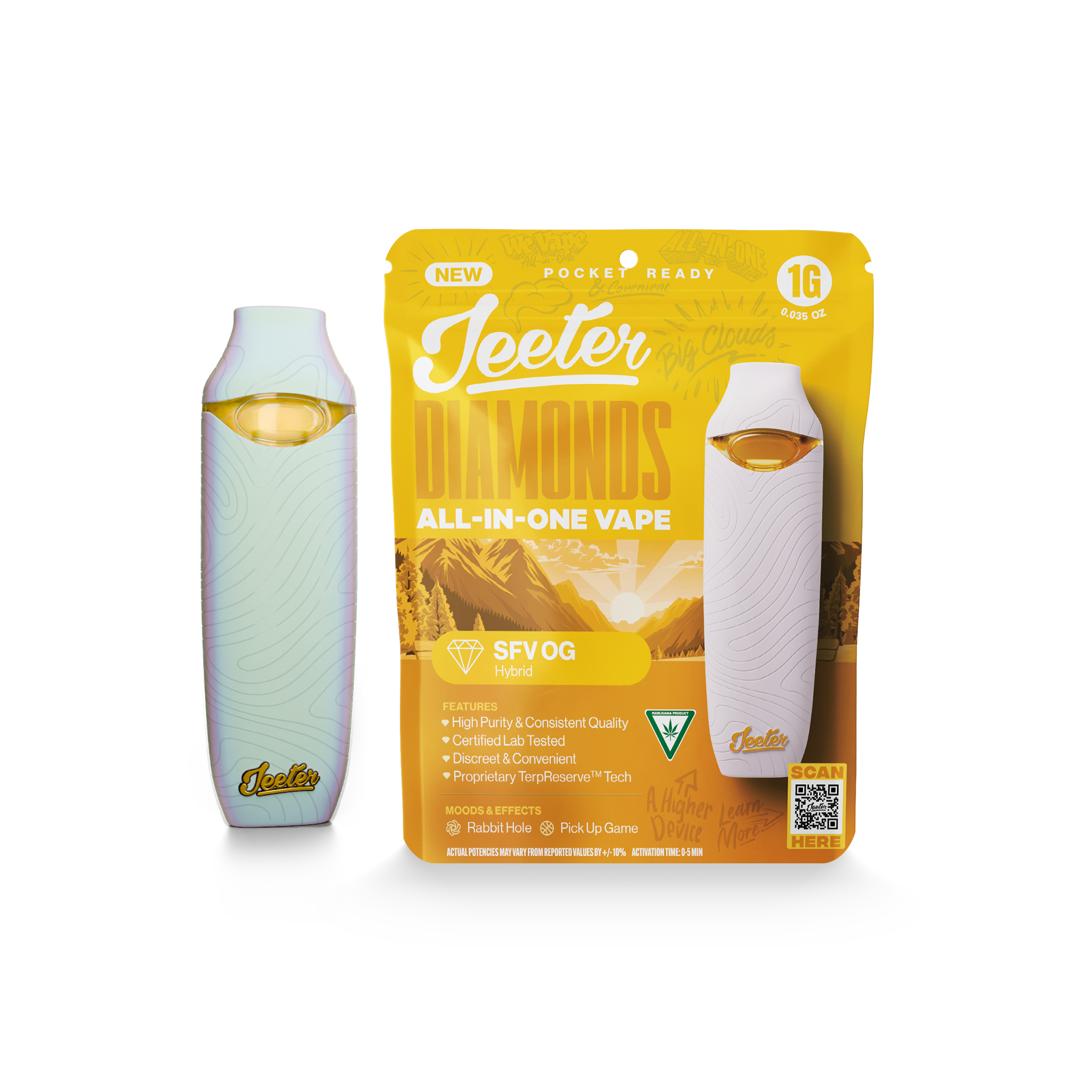 Photograph of product: Jeeter Liquid Diamond Disposable | SFV OG