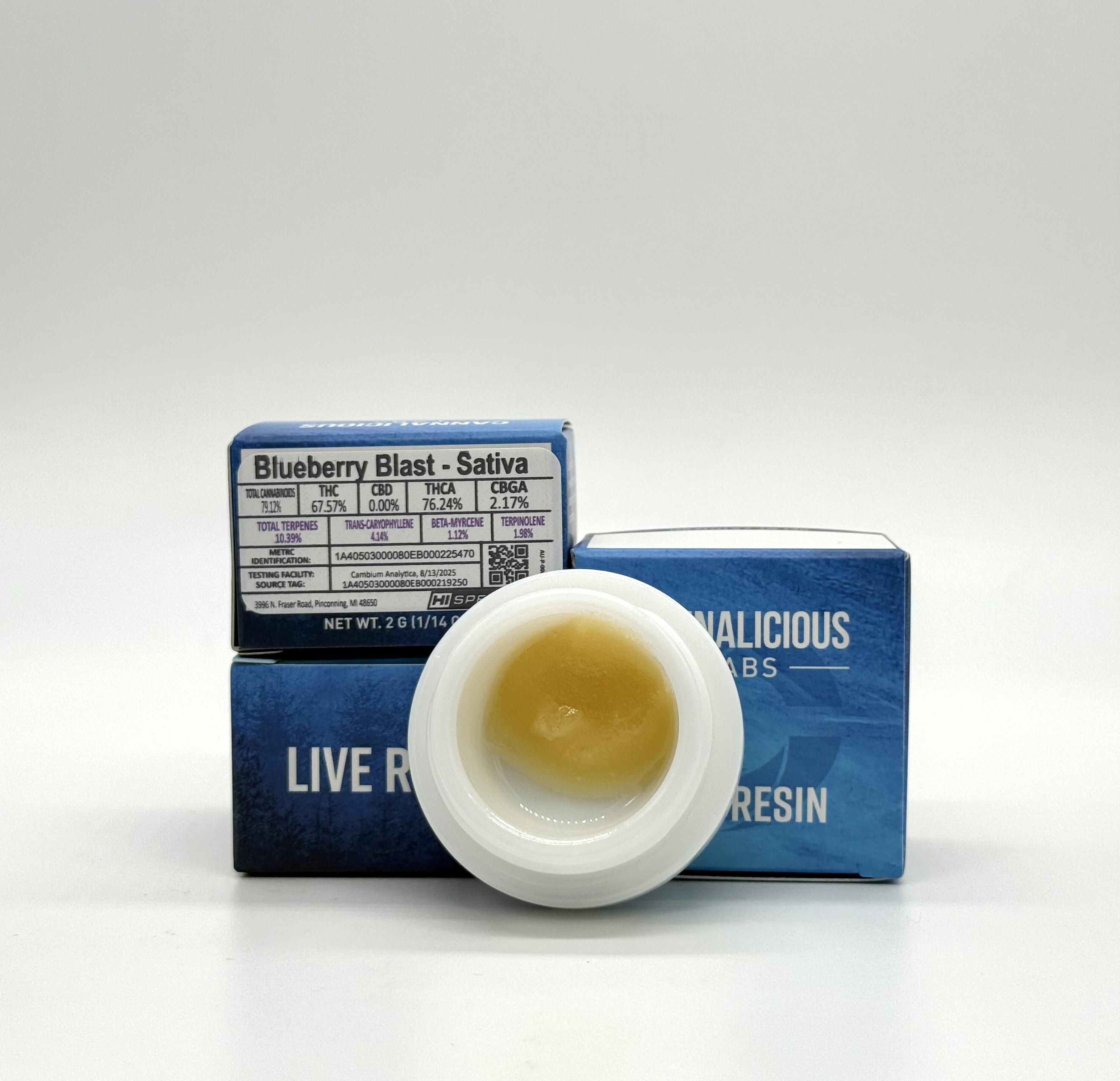 Photograph of product: Cannalicious - 2g Live Resin - Blueberry Blast
