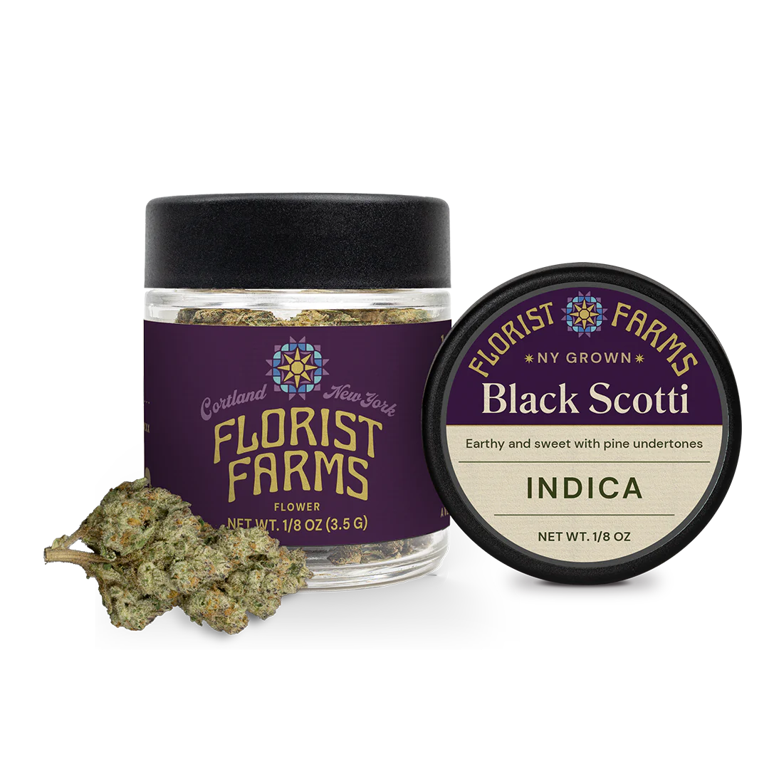 Photograph of product: Florist Farms | Black Scotti | Flower - 7g