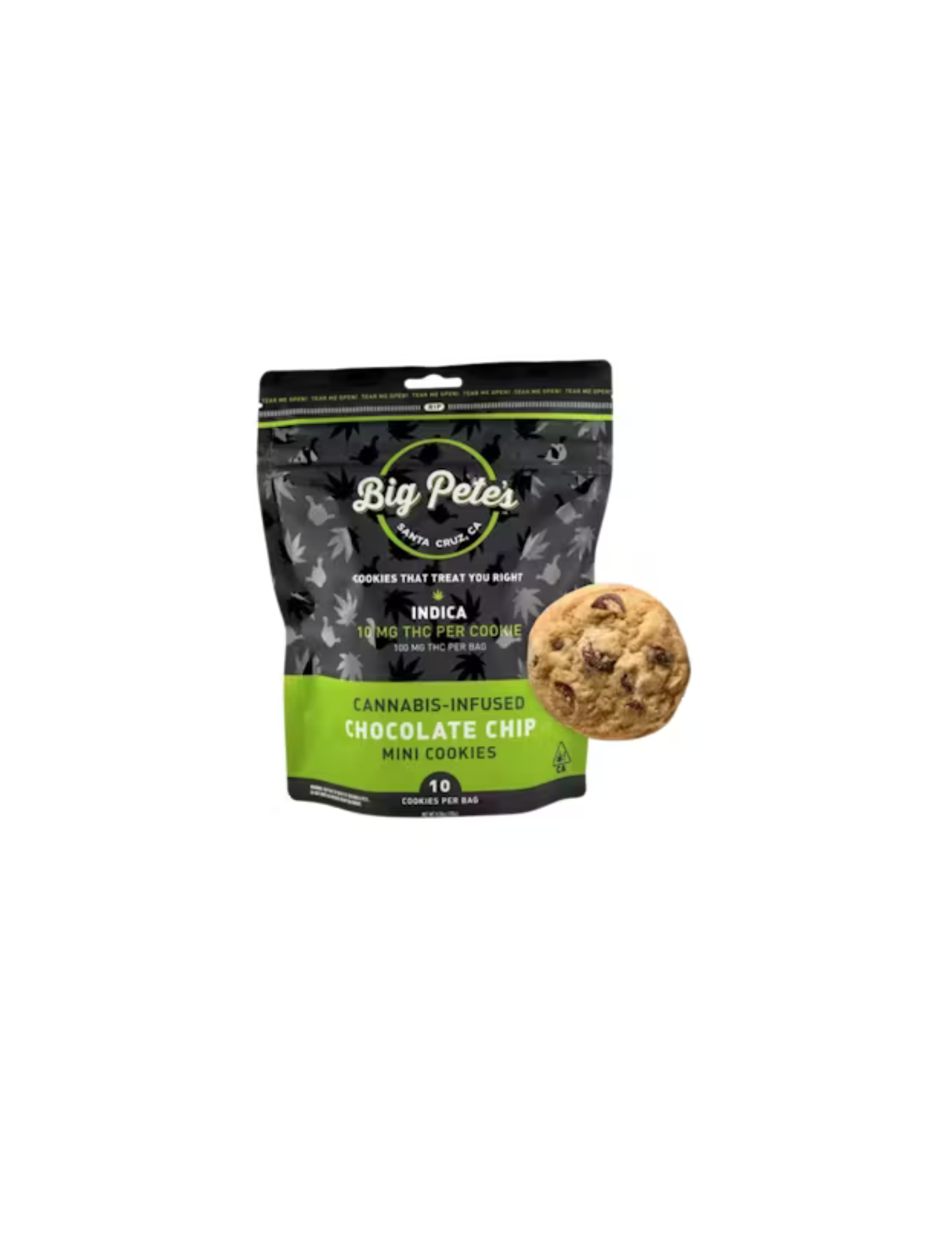 Photograph of product: Edible | Chocolate Chip Mini Cookies Pack | 200mg | Big Pete's Treats